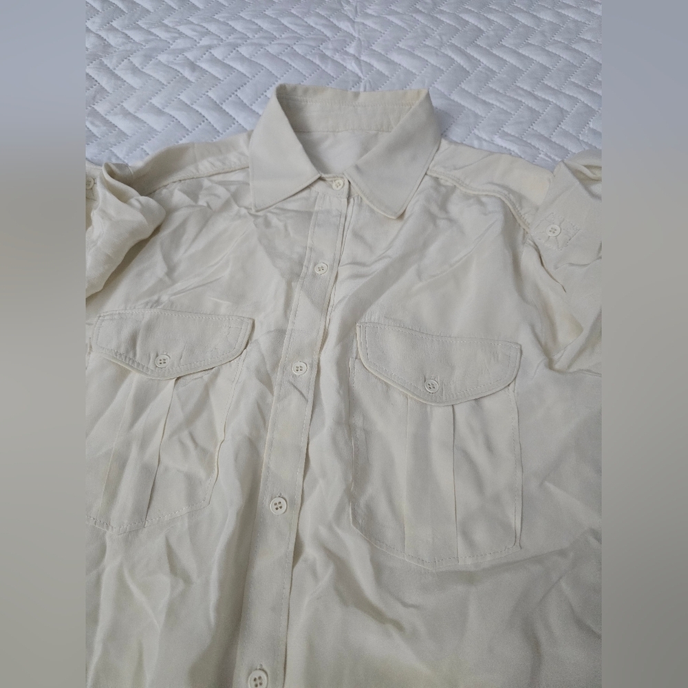 Sandro Long Sleeve Button-Up Shirt - Picture 7 of 8